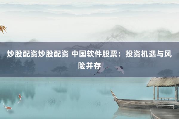 炒股配资炒股配资 中国软件股票：投资机遇与风险并存