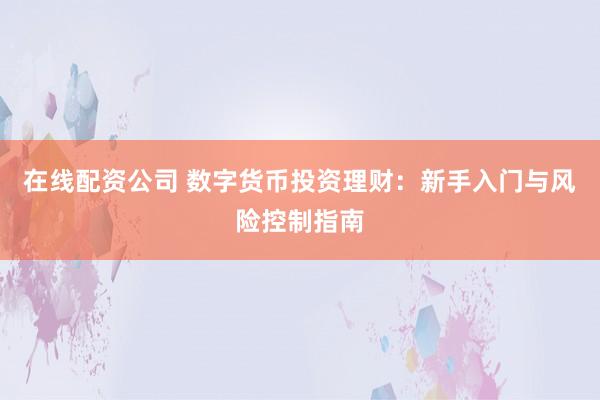 在线配资公司 数字货币投资理财：新手入门与风险控制指南