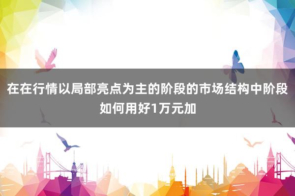 在在行情以局部亮点为主的阶段的市场结构中阶段如何用好1万元加