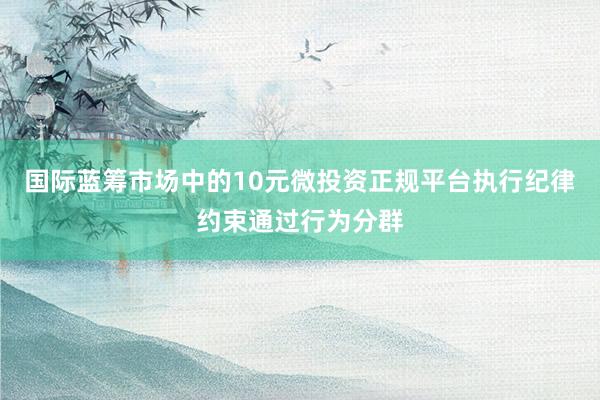 国际蓝筹市场中的10元微投资正规平台执行纪律约束通过行为分群