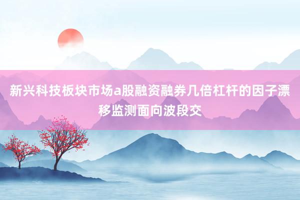 新兴科技板块市场a股融资融券几倍杠杆的因子漂移监测面向波段交