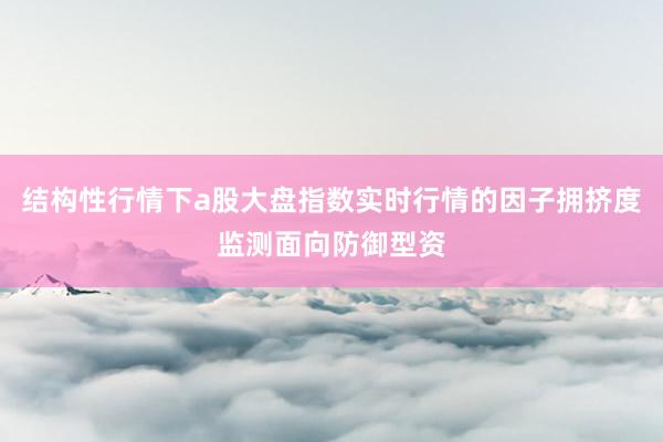 结构性行情下a股大盘指数实时行情的因子拥挤度监测面向防御型资