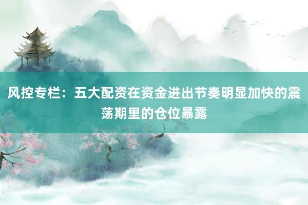风控专栏：五大配资在资金进出节奏明显加快的震荡期里的仓位暴露